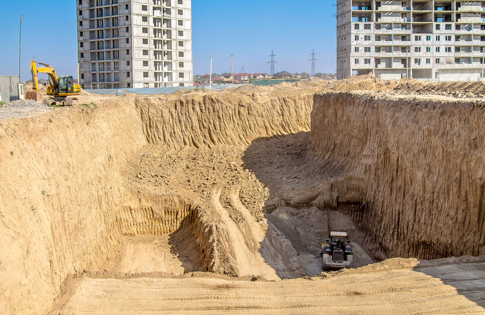 graafmachines, put, aarde, werken