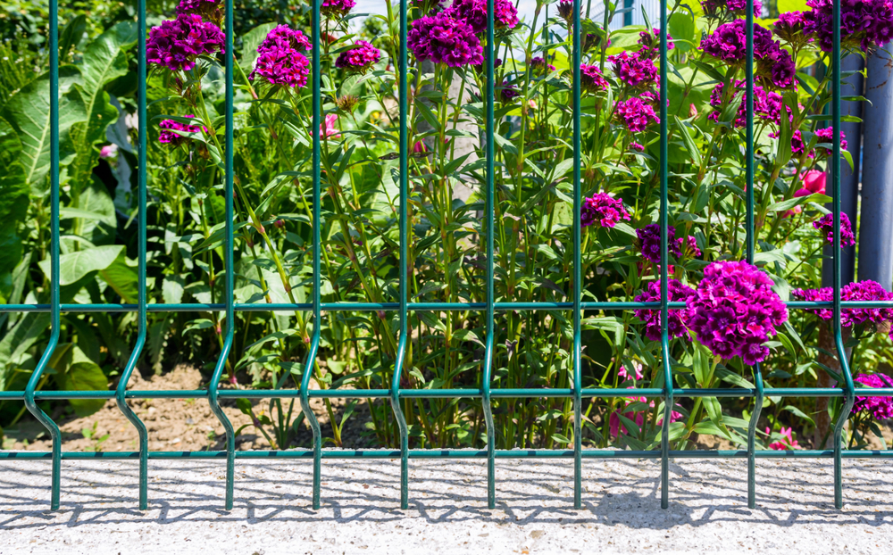 afsluiting met bloemen