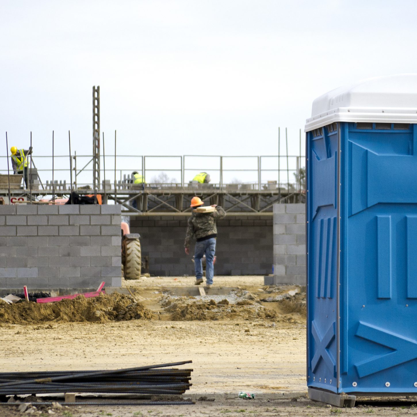 dixi, toilet, bouwwerf